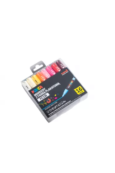 Uni Mitsubishi Pencil Markery PC-1M zestaw Posca Uni 16 szt.