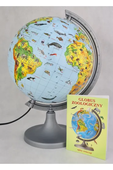 Globus 250 zoologiczny pod�wietlany z opisem Multi Globe AR