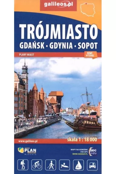 Mapa turystyczna - Tr�jmiasto w.2022