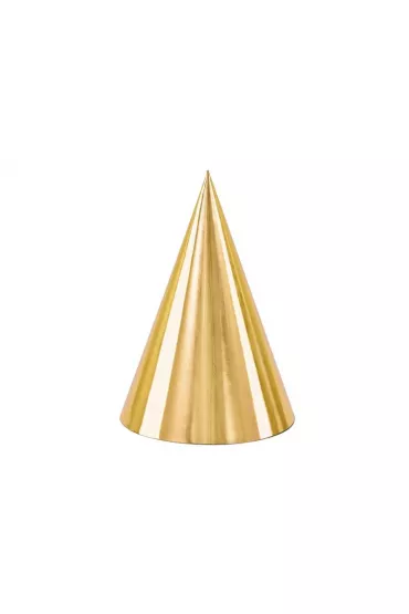 PartyDeco Czapeczki z�ote 16cm