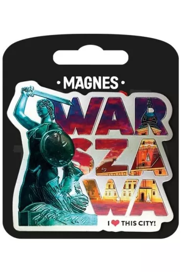 Pan Dragon Magnes I love Poland Warszawa ILP-MAG-A-WAR-08