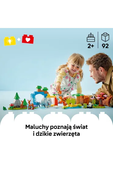 LEGO DUPLO Town Rodziny dzikich zwierz�t 3 w 1 10446