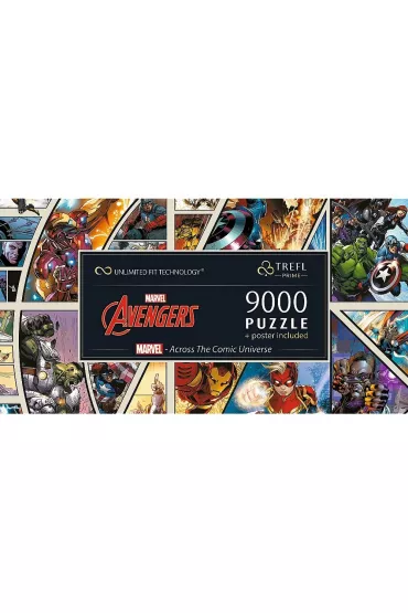 Puzzle 9000 el. UFT Marvel - Across The Comic Universe Trefl