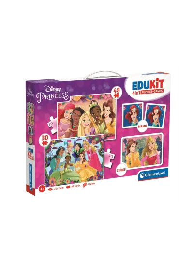 Puzzle 30+48 el. + Memo + 6 klock�w Edukit Ksi�na Clementoni