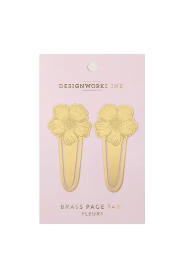 Designworks Ink Zak�adki do ksi��ek metalowe Fleurs 2 szt.