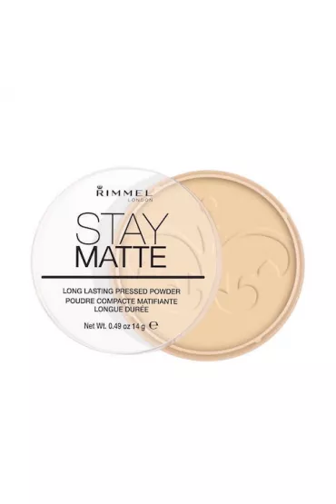 Rimmel Stay Matte Powder puder prasowany 001 Transparent 14 g
