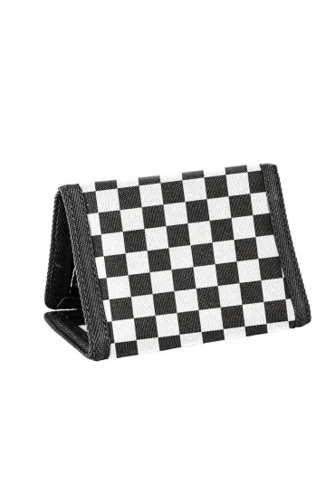 Rabbit check Portfel czarny w kratk� BeUniq BU26ZJ-882