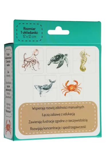 Puzzle 4-elementowe Zwierz�ta wodne Mama Maluje