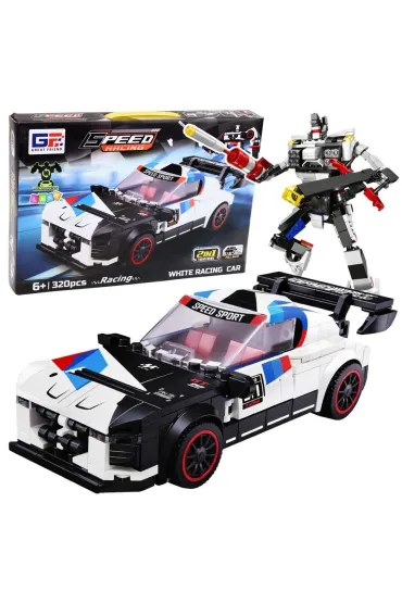 Klocki konstrukcyjne samoch�d sportowy robot 2w1