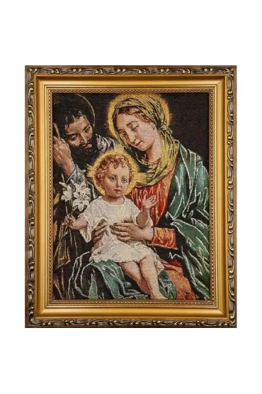 Obraz Haftowany �w. Rodzina 22x27,5cm