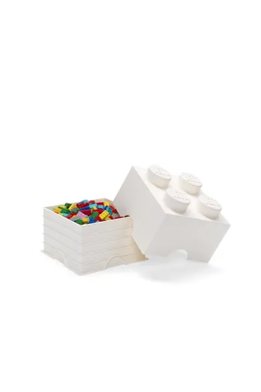 Pojemnik klocek LEGO Brick 4 Bia�y