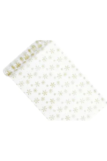 Organza z nadrukiem bia�a 0,36x9m 1 szt. (ORD5-008)