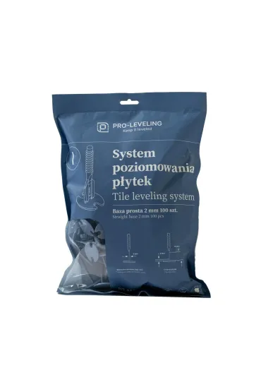 Pro-Leveling System poziomowania p�ytek baza prosta 2mm 100 szt.