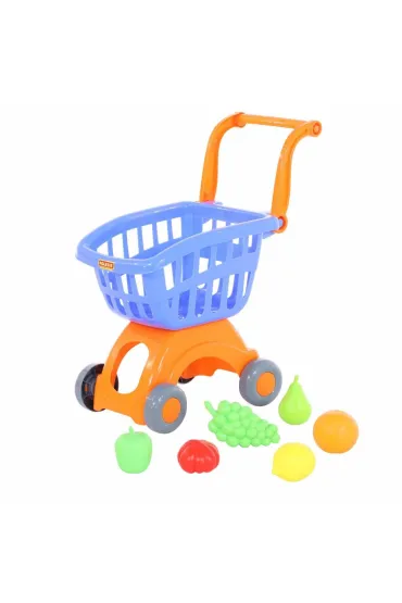 Polesie 71378 W�zek do sklepu Mini + zestaw zakupowy Nr3 6 elem.w siatce Cena za 1szt