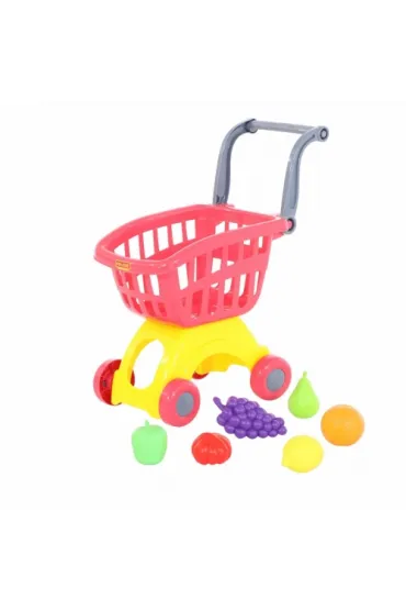 Polesie 71378 W�zek do sklepu Mini + zestaw zakupowy Nr3 6 elem.w siatce Cena za 1szt