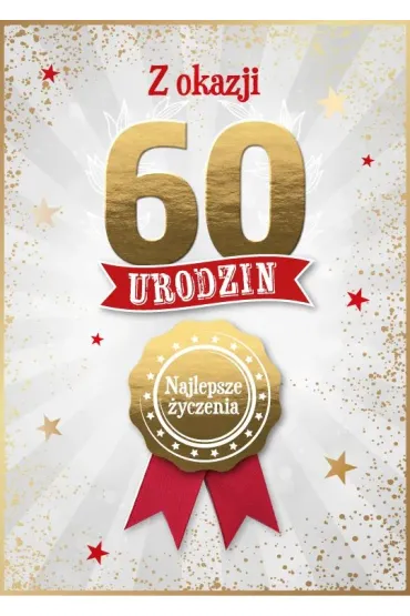 Armin Style KARNET URODZINY 60 B6 Z KOP AS GM-1296 FOL