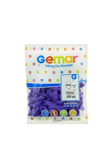 Godan Balony pastelowe fioletowe 100 szt.