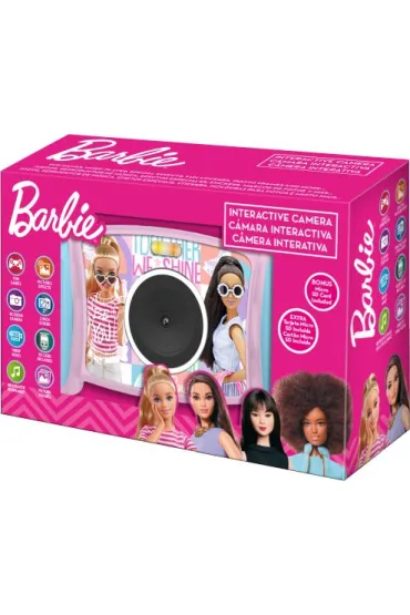 Barbie Aparat kamera interaktywna 5mp fhd 1080p 4x zoom mp3 bb00024 KIDS EUROSWAN