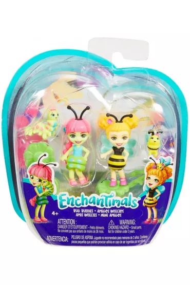 EnchanTimals - Lalki Ma�e przyjaci�ki 2-pak Kwitn�cy Ogr�d Cay Caterpillar i Beetrice Bee Mattel