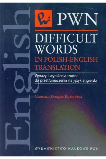 Difficult words - Christian Douglas-Koz�owska