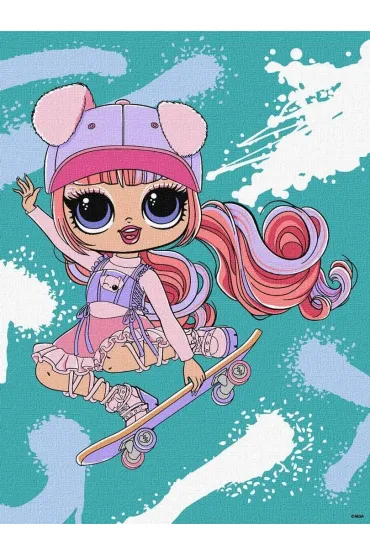 Malowanie po numerach - Tweens LOL Skate Dance Ideyka