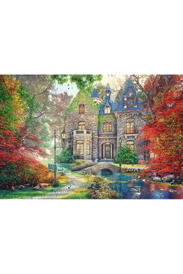 Puzzle 1500 el. Jesienny dworek Trefl
