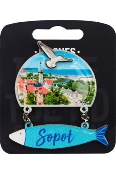 Pan Dragon Magnes I love Poland Sopot ILP-MAG-D-SOP-19