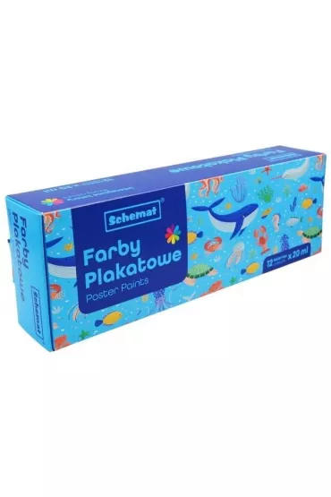 Schemat Farby plakatowe 12 x 20 ml