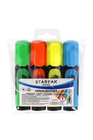 Zakre�lacz 4 kolory mix1 STARPAK 505523 4 szt.