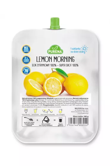 Purena Koncentrat soku z cytryny 100% 340 g