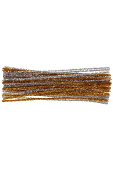Brewis Druciki kreatywne metalizowane z�ote i srebrne 30cm