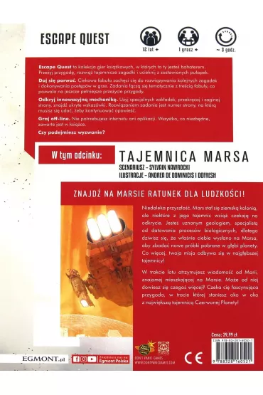 Escape Quest Tajemnica Marsa - Sylvain Nawrocki