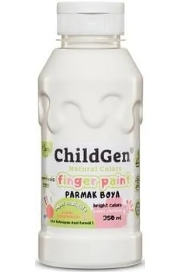 ChildGen Farba do malowania palcami bia�a 350ml 350 ml