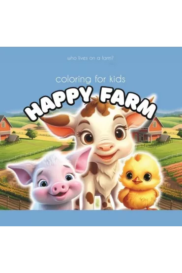 Kolorowanka 140x140 Happy Farm krowa