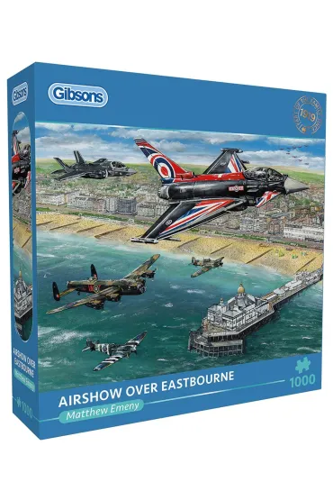 Puzzle 1000 Pokazy lotnicze nad Eastbourne Anglia 113720 Gibsons