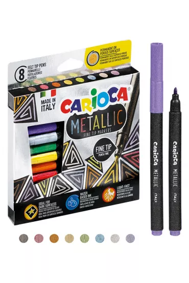 Carioca Pisaki metaliczne 8 szt.