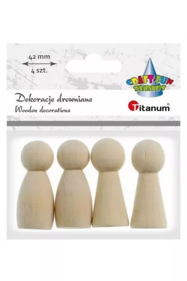 Titanum Drewniane pionki 42 mm