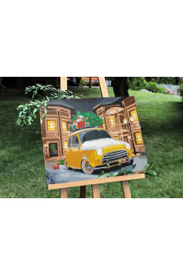 Twoje Hobby Malowanie po numerach - �wi�teczny samoch�d 40x50cm