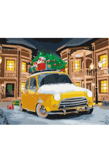 Twoje Hobby Malowanie po numerach - �wi�teczny samoch�d 40x50cm