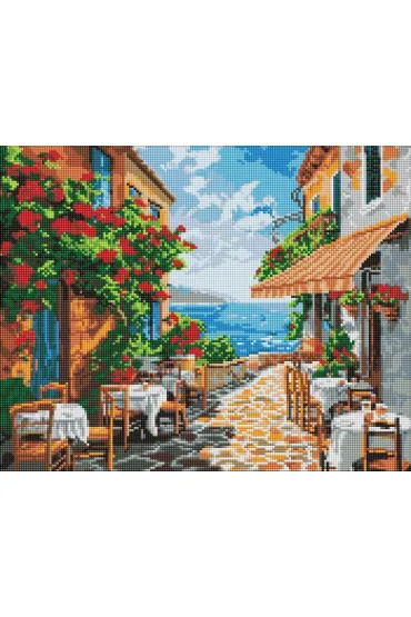 Diamentowa mozaika bez ramy - Cichy... 40x50cm