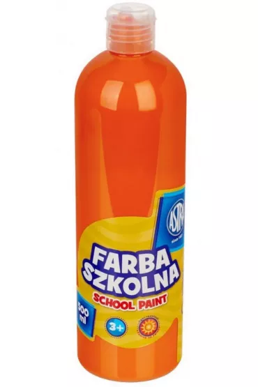 Astra Farba szkolna w butelce pomara�czowa 500 ml