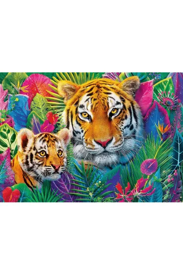 Puzzle 500 element�w Premium Tygrys w D�ungli TREFL 37625