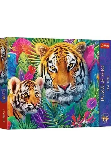 Puzzle 500 element�w Premium Tygrys w D�ungli TREFL 37625