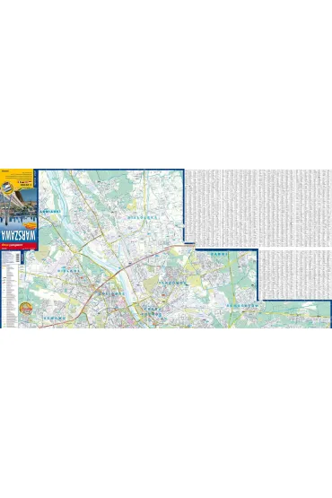 Warszawa plan miasta 1:29 000 laminat
