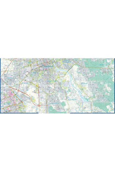 Warszawa plan miasta 1:29 000 laminat