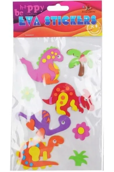 Fresh Zestaw naklejek Eva Dinozaury 8 szt
