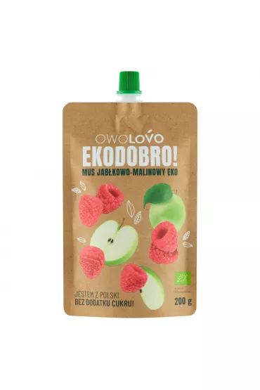Owolovo Mus jab�kowo-malinowy Ekodobro 200 g Bio