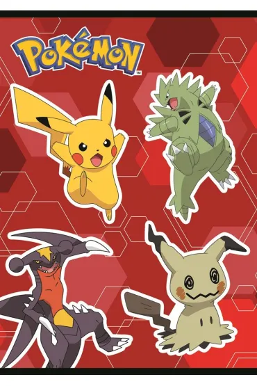 St. Majewski Zeszyt A5 ok�adka laminowana 70g/m2 Pokemon krata 32 kartki