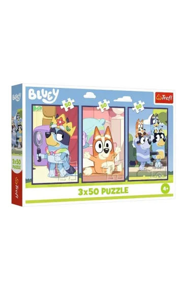 Puzzle 3x50 Rodzina Bluey TREFL