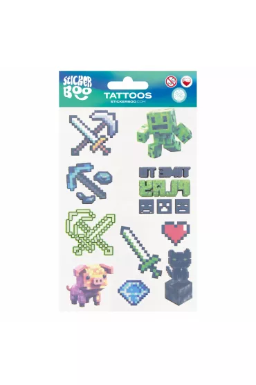 Tatua�e Pixel Sticker Boo